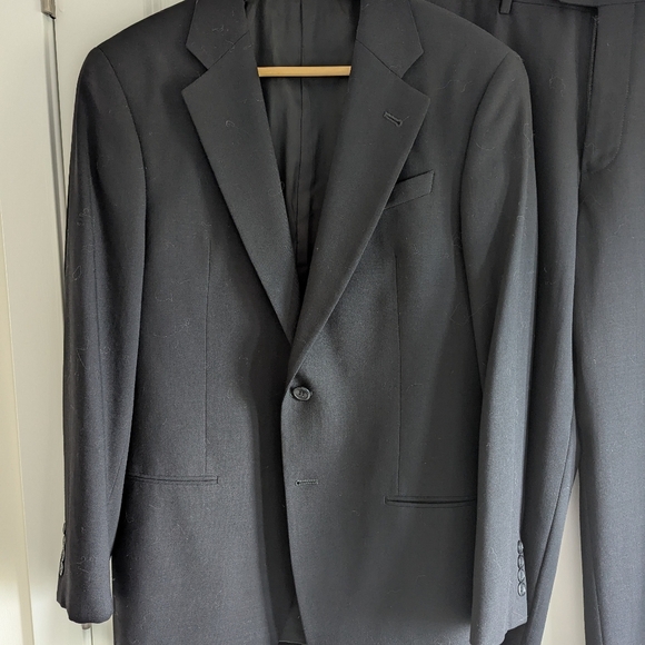Giorgio Armani Black Suit | Classic Designer Two-Piece | Timeless Tailoring - Picture 1 of 15